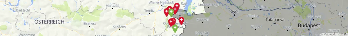 Map view for Pharmacies emergency services nearby Ritzing (Oberpullendorf, Burgenland)